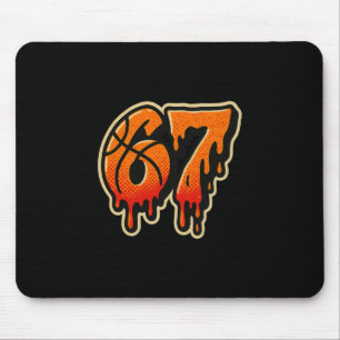 Gen Alpha Slang Kids 67 Sketll Eiscreme tropft Six Mousepad
