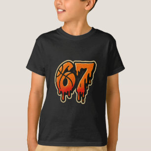 Gen Alpha Slang Kids 67 Sketll Eiscreme tropft Six T-Shirt