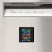 Gen Alpha Slang Teacher Funny Teacher Group Back T Magnet (In Situ (Geschirrspüler))