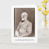 Gen. Bureaugard Burchard, CSA Karte (Gelbe Blume)