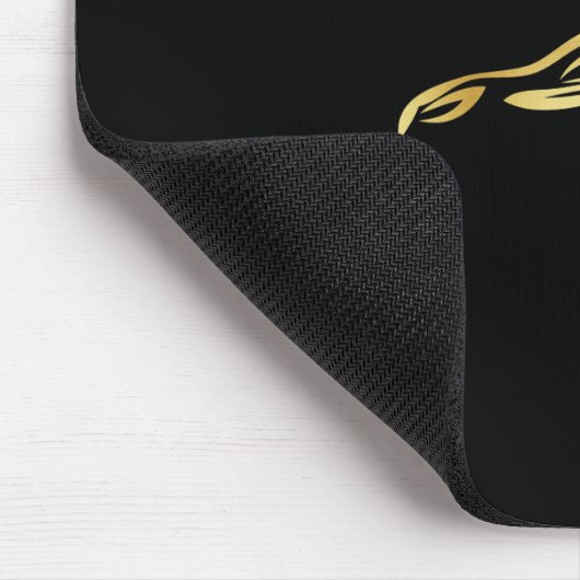GEN-Coupé-GoldSilhouette-Logo Mousepad (Ecke)