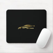 GEN-Coupé-GoldSilhouette-Logo Mousepad (Mit Mouse)