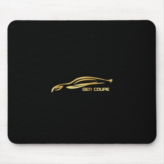 GEN-Coupé-GoldSilhouette-Logo Mousepad (Vorne)