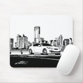 GEN-Coupé mit Stadt Scape Hintergrund Mousepad (Mit Mouse)