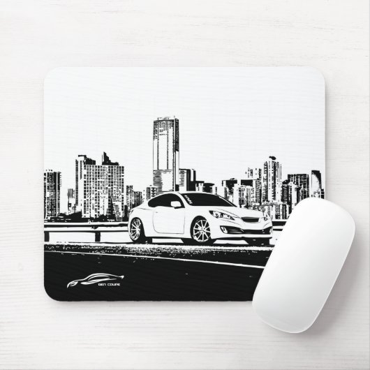 GEN-Coupé mit Stadt Scape Hintergrund Mousepad (Mit Mouse)