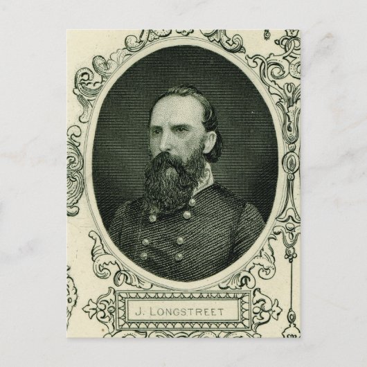 Gen. James Longstreet Postkarte (Vorderseite)
