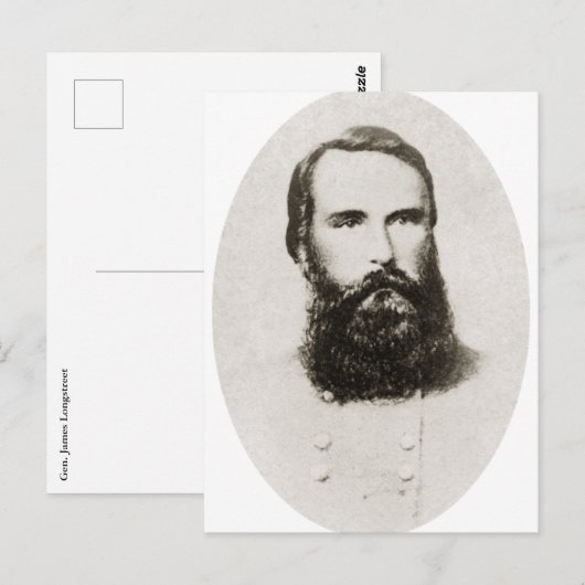 Gen. James Longstreet Postkarte (Vorne/Hinten)