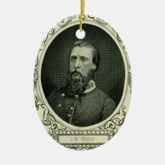 Gen. John Bell Hood Keramik Ornament (Vorne)