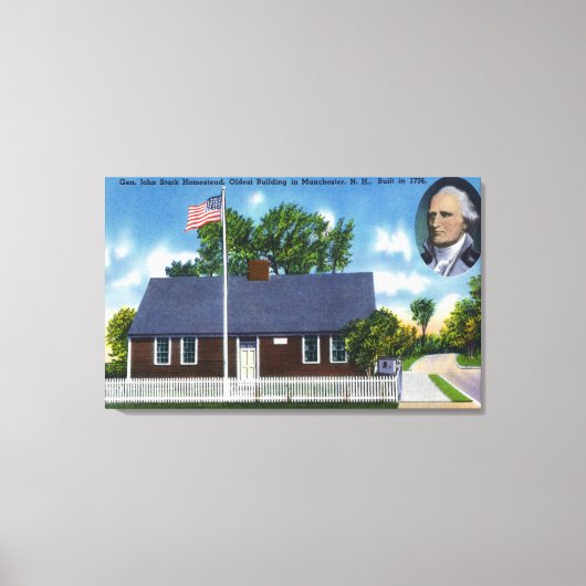 Gen John Stark Homestead Leinwanddruck (Vorderseite)