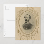 Gen. Joseph E. Johnston Postkarte (Vorne/Hinten)