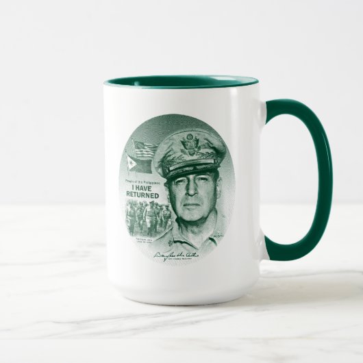 Gen. MacArthur I sind zurückgekommen (grüner Tasse (Rechts)