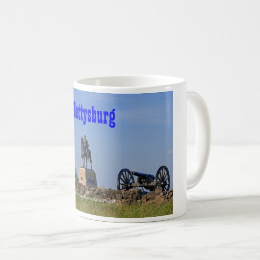 Gen. Meade an Gettysburg-Tasse Kaffeetasse (VorderseiteRechts)