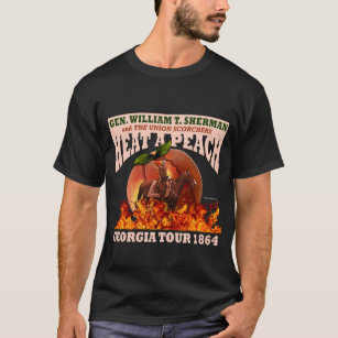 GEN Sherman "Hitze ein Pfirsich-" Ausflug-Shirt T-Shirt