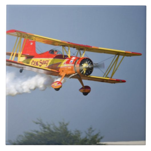 Gen Soucy darstellende Kunstfliegen in Grumman Fliese (Vorderseite)