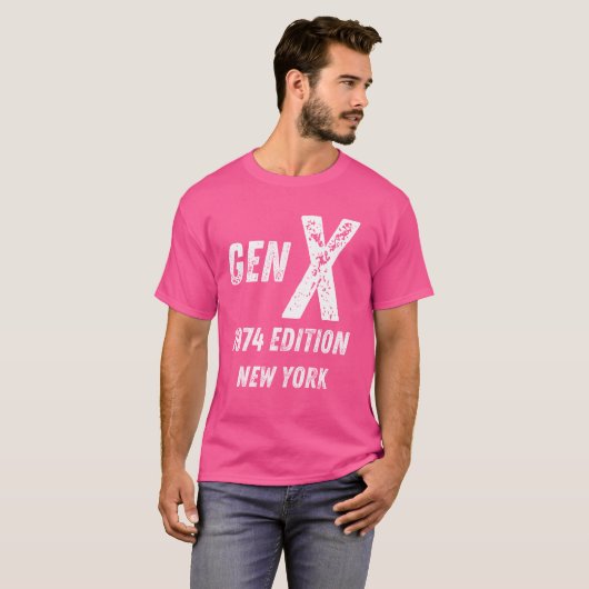 Gen X 1974 Edition Generation New York Birthday Ch T-Shirt (Vorne ganz)