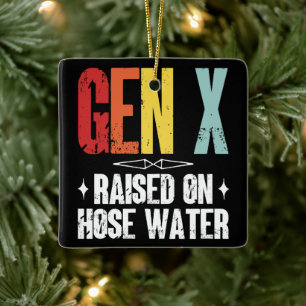Gen X auf Schlauchwasser aufgezogen, Generation X Keramikornament