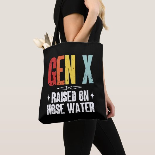 Gen X auf Schlauchwasser aufgezogen, Generation X  Tasche (Von Nahem)
