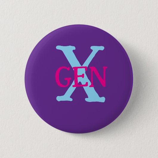 Gen X Button (Vorderseite)