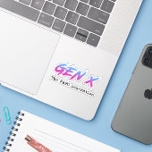Gen X - Die FAFO-Generation Aufkleber (Laptop mit iPhone)