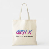 Gen X - Die FAFO-Generation Tragetasche (Rückseite)