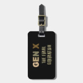 Gen X—Die Generation der Fersen Gepäckanhänger (Vorderseite vertikal)