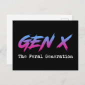 Gen X - Die Generation der Fersen Postkarte (Vorne/Hinten)