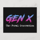 Gen X - Die Generation der Fersen Postkarte (Vorderseite)