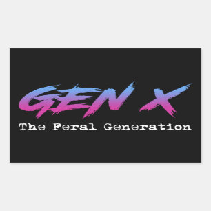 Gen X - Die Generation der Fersen Rechteckiger Aufkleber