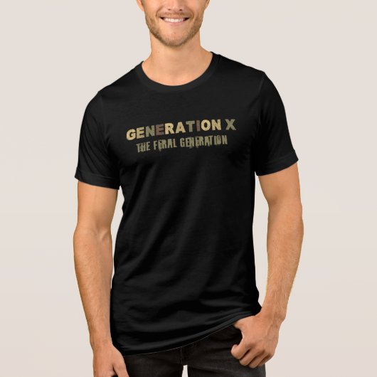 Gen X—Die Generation der Fersen Tri-Blend Shirt (Vorderseite)