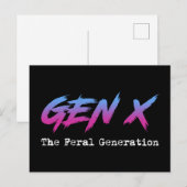 Gen X - Die wilde Generation Postkarte (Vorne/Hinten)