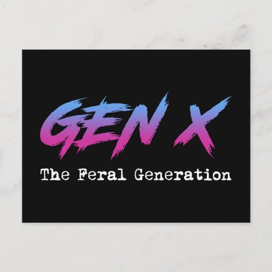 Gen X - Die wilde Generation Postkarte (Vorderseite)