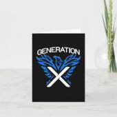 Gen X Gen Xer Phoenix Vogelgeneration X Karte (Vorderseite)