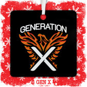 Gen X Gen Xer Phoenix Vogelgeneration X Ornament Aus Metall