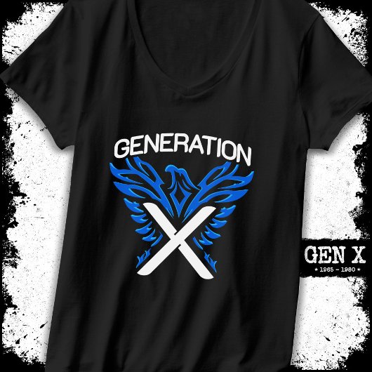 Gen X Gen Xer Phoenix Vogelgeneration X T-Shirt