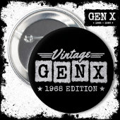 Gen X Generation Gen Xer Geboren 1968 Gen X Geburt Button