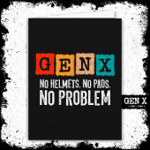 Gen X Generation X No Problem Gen Xer Funny Gen X Karte