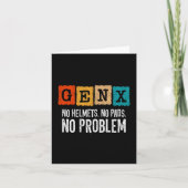 Gen X Generation X No Problem Gen Xer Funny Gen X Karte (Vorderseite)