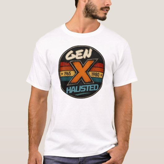 Gen X, Generation X, Retro, Nostalgisch, T-Shirt (Vorderseite)
