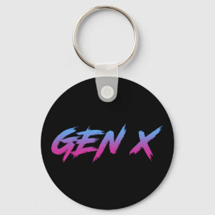 Gen X Generation X Retro Vintage Schlüsselanhänger