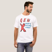 Gen X hob auf Leitungswasser auf und vernachlässig T-Shirt (Vorne ganz)