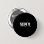 Gen X I kann alten Text lesen - erschüttert Button (Vorne & Hinten)