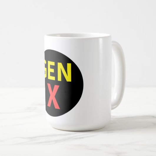 Gen X Kaffeetasse (VorderseiteRechts)