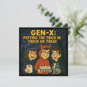 Gen-X Kids: Meister des Mischief Einladung (Stehend Vorderseite)