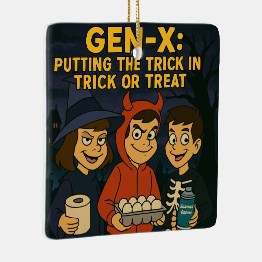 Gen-X Kids: Meister des Mischief Keramikornament (Rechts)