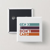 Gen X — Mir ist egal Button (Vorne & Hinten)