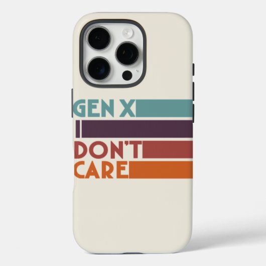Gen X — Mir ist egal Case-Mate iPhone Hülle (Rückseite)