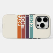 Gen X — Mir ist egal Case-Mate iPhone Hülle (Rückseite (Horizontal))