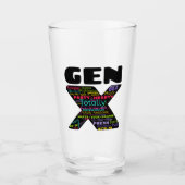 Gen X Phrases Glas (Vorderseite)