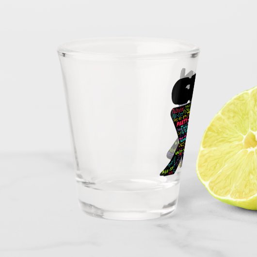 Gen X Phrases Schnapsglas (Links)