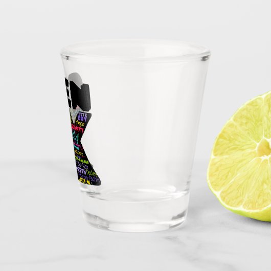 Gen X Phrases Schnapsglas (Rechts)